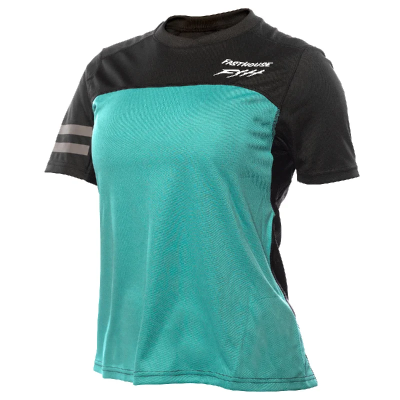Steals and Deals Alloy Sidewinder SS Women's Jersey - Black/Teal