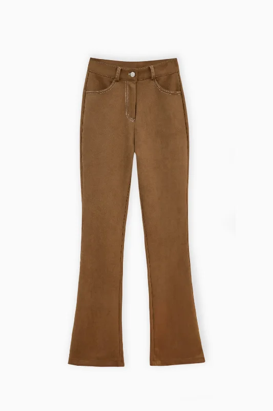 Weekend Bargains to Savor Faux Suede Bootcut Pants