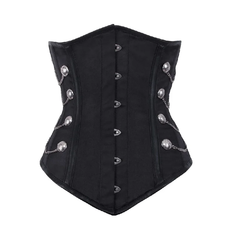 Adena Gothic Black Underbust Corset