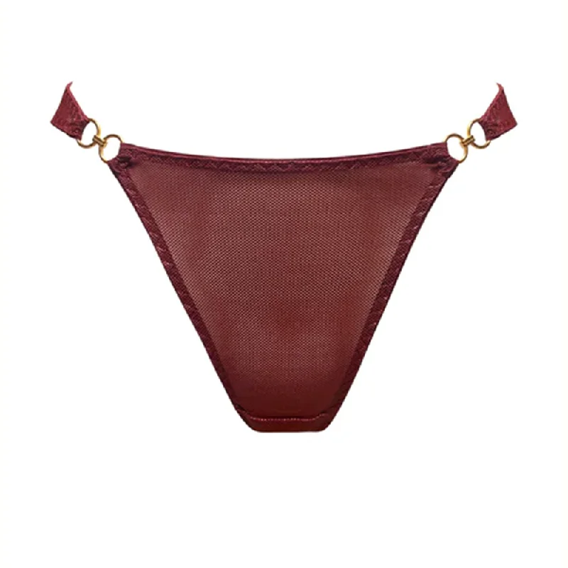 Bordelle Cadi Wide Strap Thong AW24T03M Morello