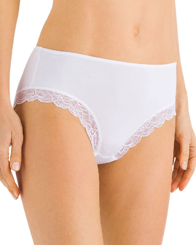 Cotton Lace Hi Cut Brief