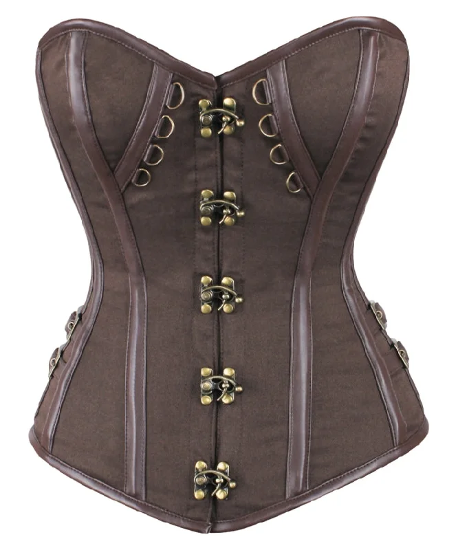 Niqui Overbust Cotton Steampunk Corset