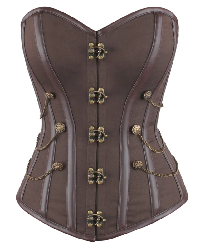 Niquole Steampunk Cotton Overbust Corset