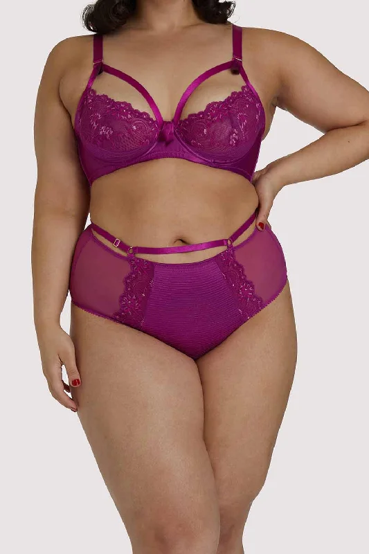 Madame X Magenta Curve High Waist Brief