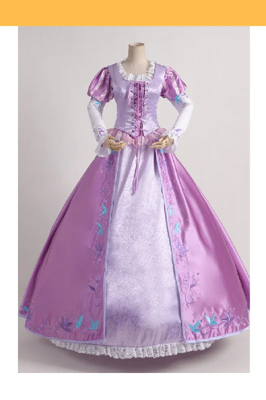 Princess Rapunzel Lilac Purple Brocade Cosplay Costume