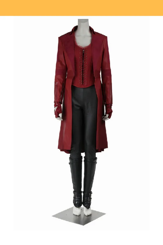 Scarlet Witch The Civil War Dark Red Cosplay Costume