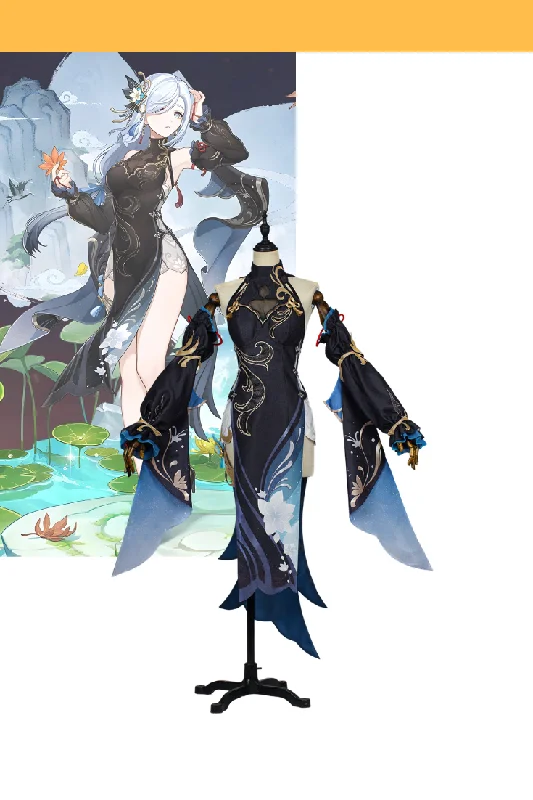 Shenhe Frostflower Dew Genshin Impact Standard Size Costume