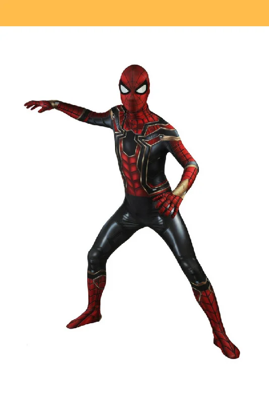 Spiderman Infinity War Metallic Cosplay Costume