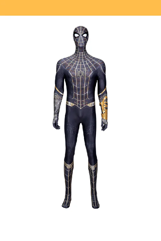 Spiderman No Way Home Black Version Digital Printed Cosplay Costume