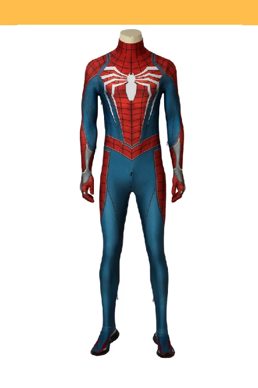 Spiderman PS4 Metallic Blue Cosplay Costume