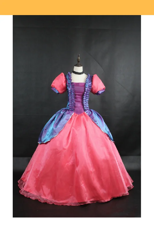 Step Sister Anastasia From Cinderella Gradient Satin Cosplay Costume