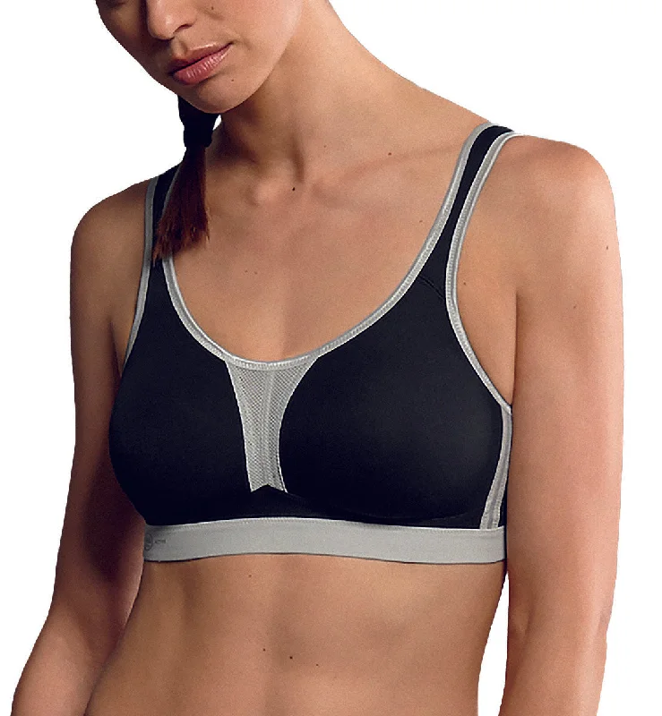 Anita Impact Control Max Support Softcup Sports Bra (5547) - Black/Metallic