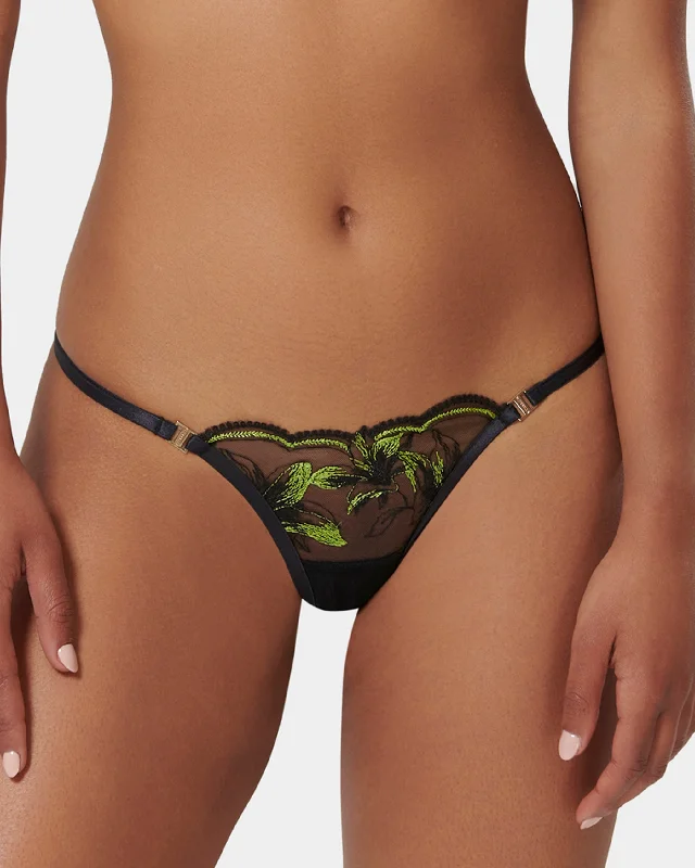 Coppelia Eco Thong Black/Tender Shoots