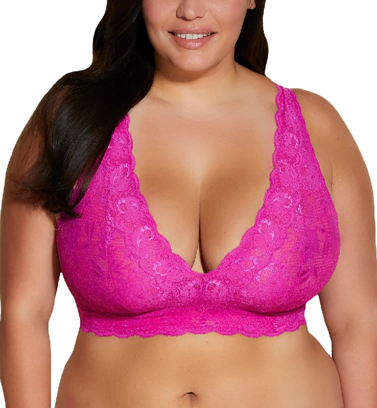 Cosabella Never Say Never Ultra CURVY Plungie Longline Bralette (NEVER1388) - Cape Fuchsia