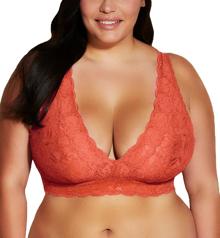 Cosabella Never Say Never Ultra CURVY Plungie Longline Bralette (NEVER1388) - Sahara