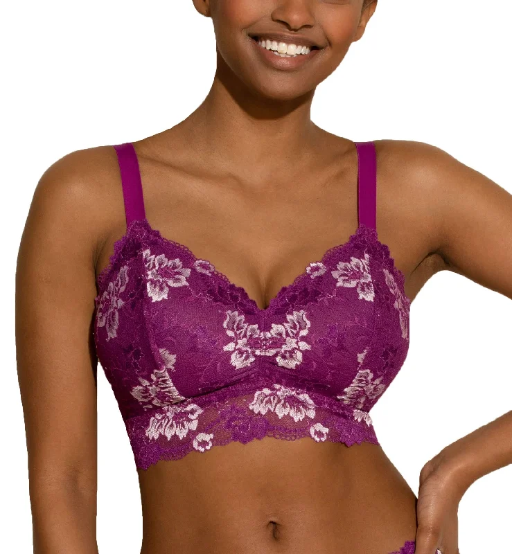 Cosabella Savona Curvy Longline Bralette (SAVON1382) - Swiss Beet/White