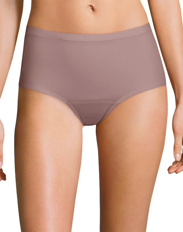 Hanes Women’s Fresh & Dry Light Period Underwear Brief 3-Pack