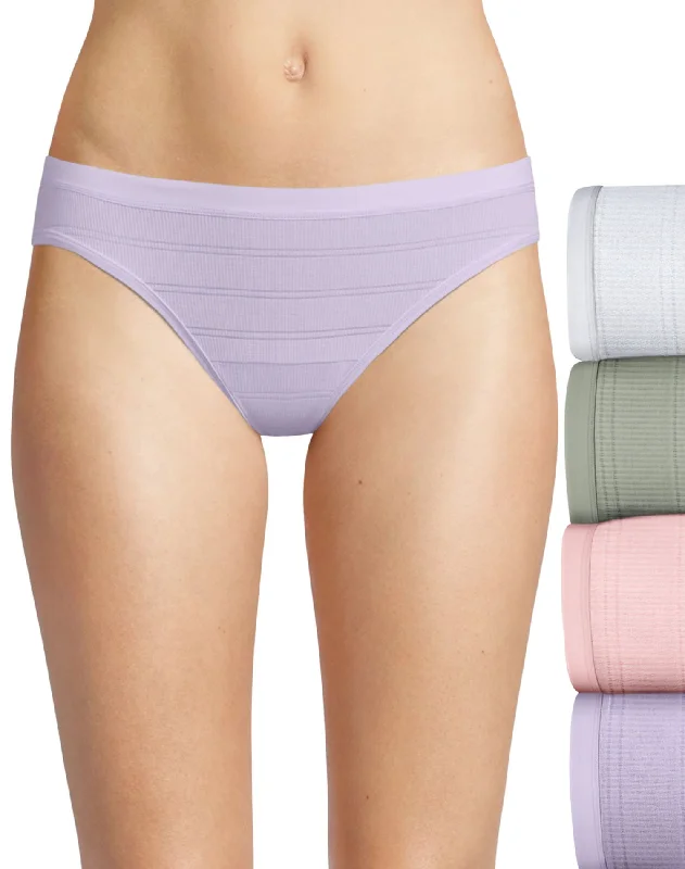 Hanes Womens Ultimate Comfort Flex Fit Bikini 4-Pack