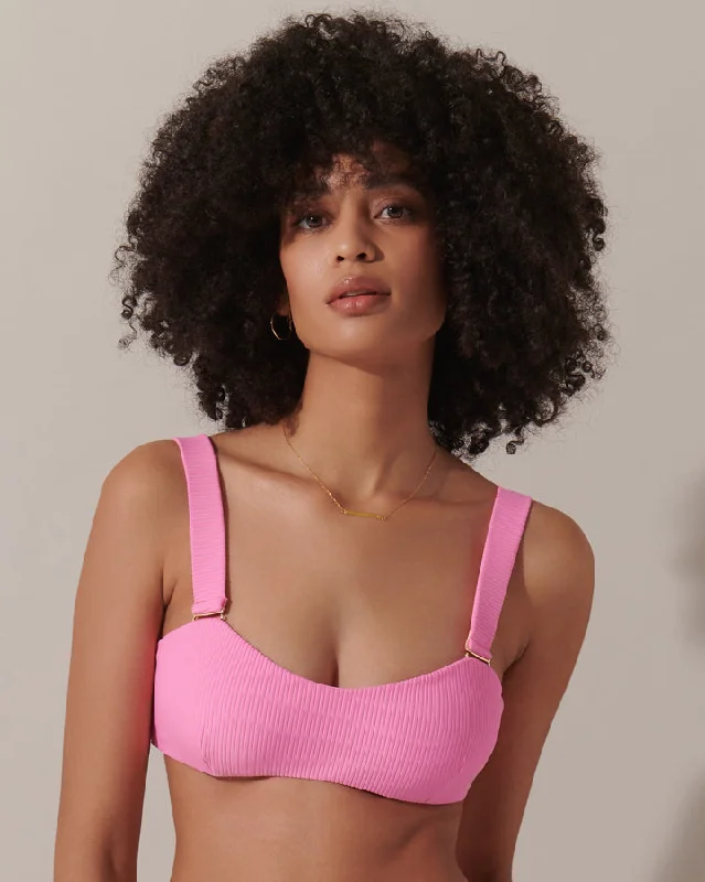 Lucerne Bandeau Bikini Top Pink