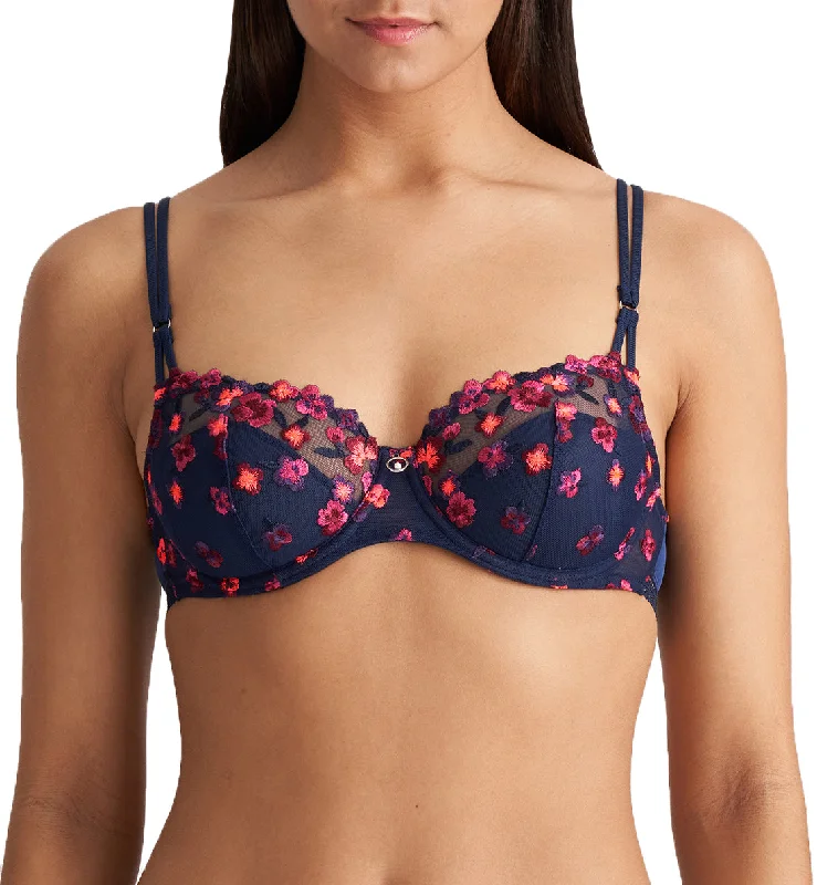 Marie Jo Nathy Balcony Seamed Padded Underwire Bra (0102485) - Water Blue