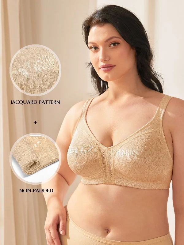 Plus Size Non Padded Wire-free Minimizer Bra Dark Nude