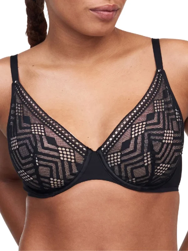 Ondine Covering Underwired Bra - Black