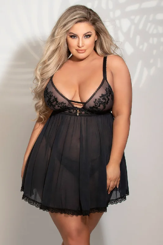 Plus Size Love Scene Babydoll