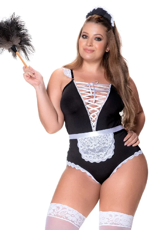 Plus Size Mistress Maid Teddy