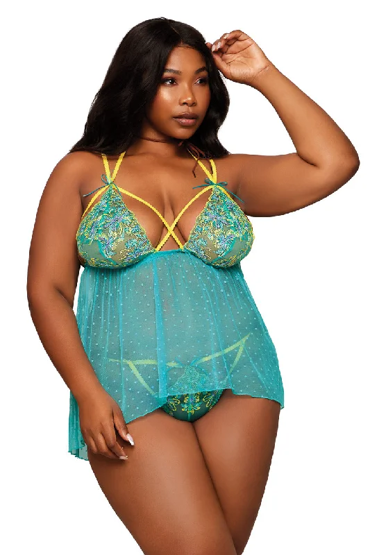 Plus Size Spring Sweetie Babydoll