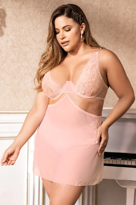 Plus Size Tempting Two In One Babydoll