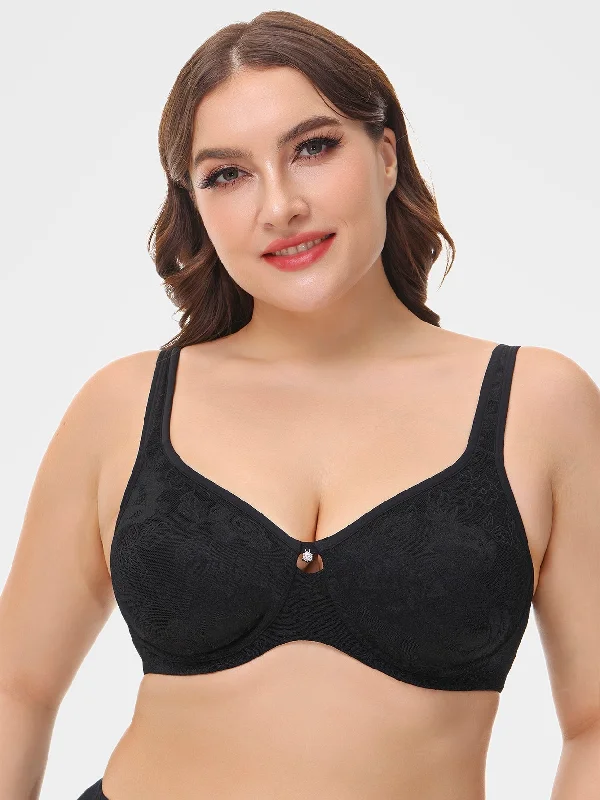 Plus Size Wireless Non Padded Everyday Bra Black