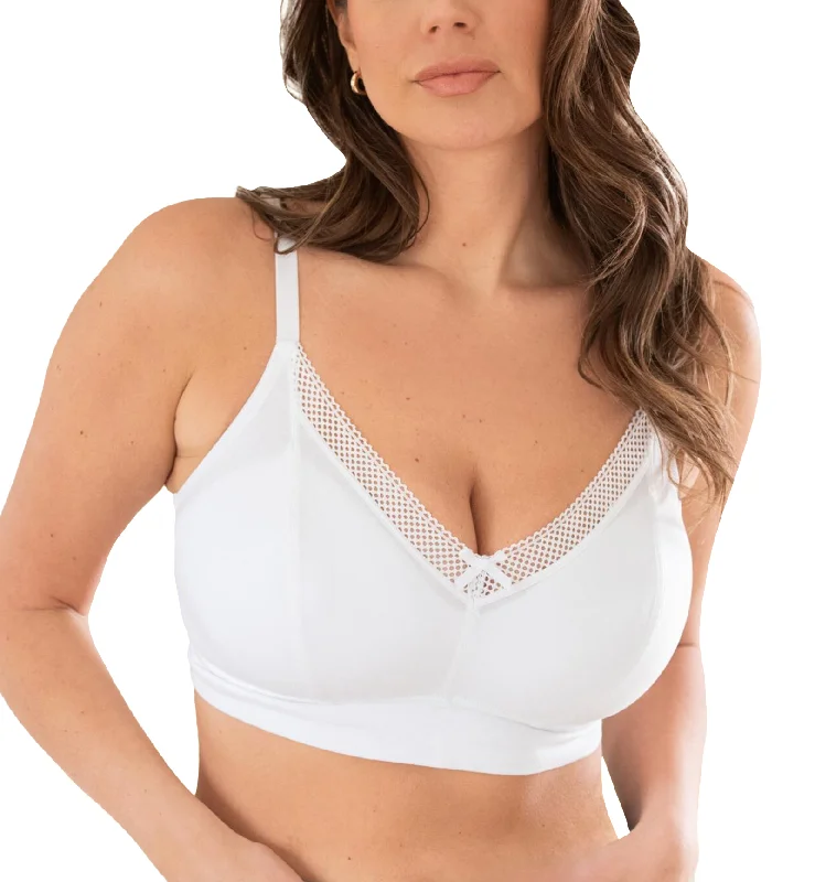 Pour Moi Love To Lounge Cotton Non-Wired Bra (20101) - White