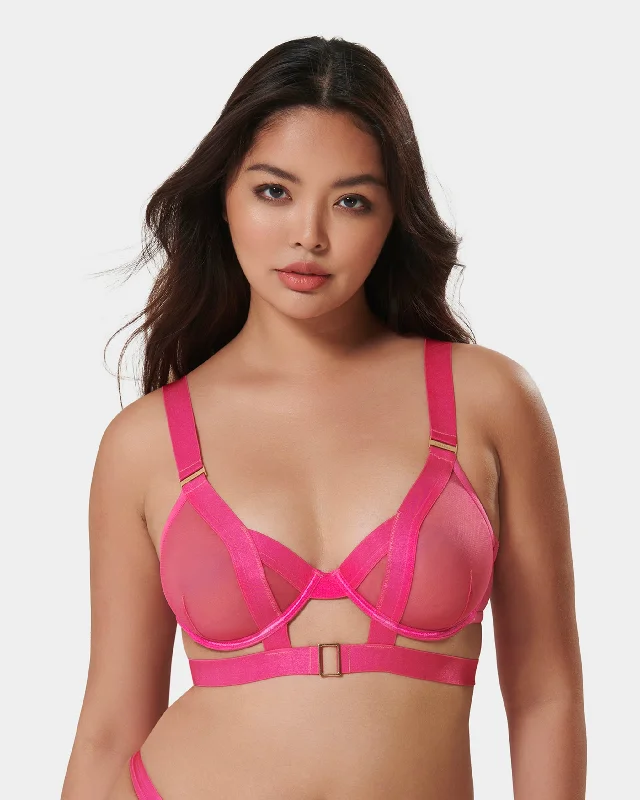 Trinity Bra Fuchsia Pink